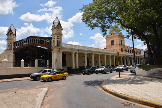 Der stillgelegte Bahnhof in Asuncion.