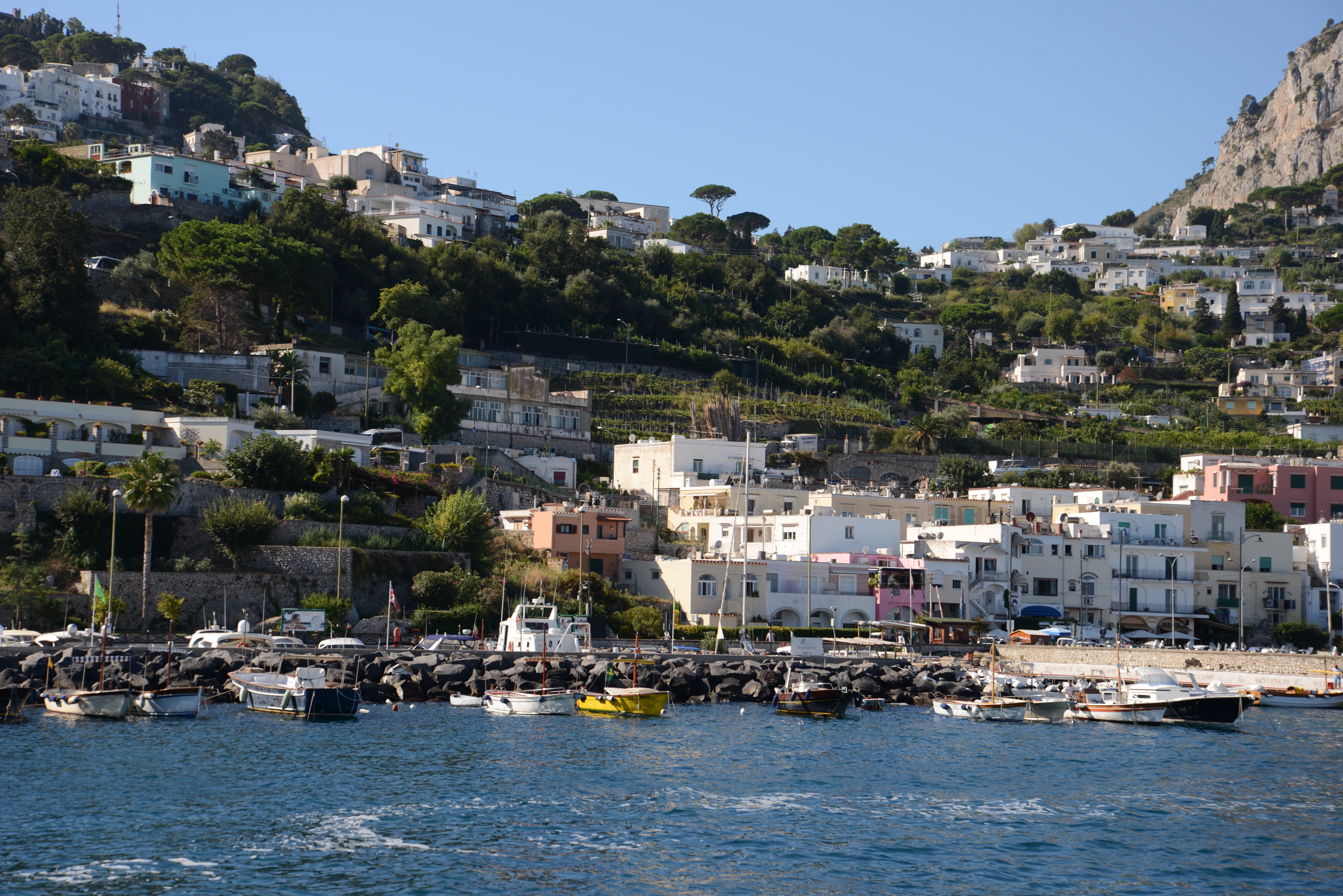 Der Hafen von Capri.